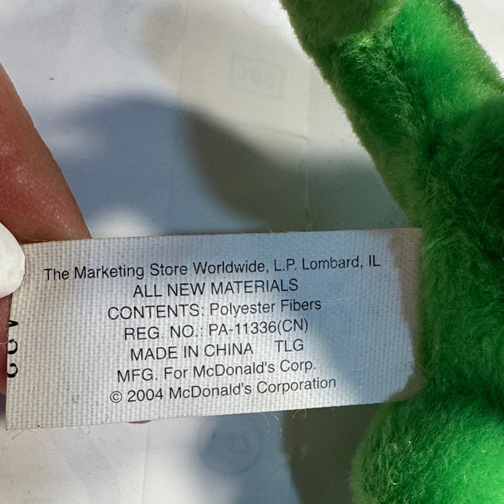 Vintage Neopets Green Dragon Plush – 2004 McDonald’s Happy Meal Toy - Picture 4 of 7